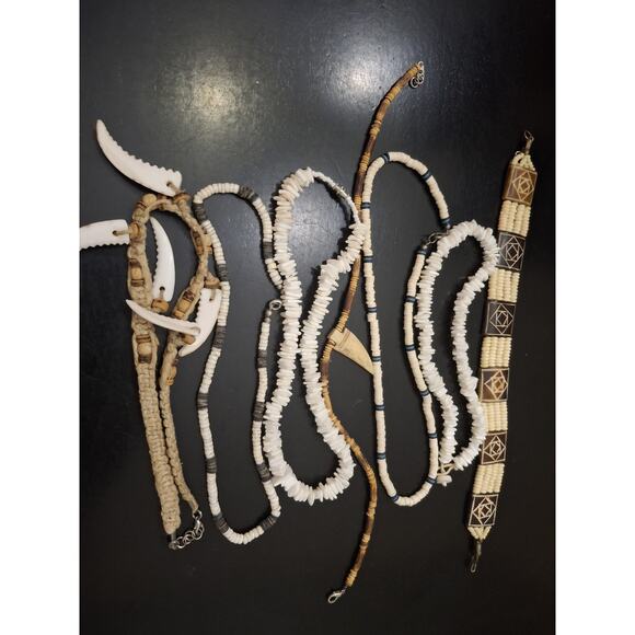 Vintage Y2k Beach Surfer Necklace Lot - Picture 1 of 3